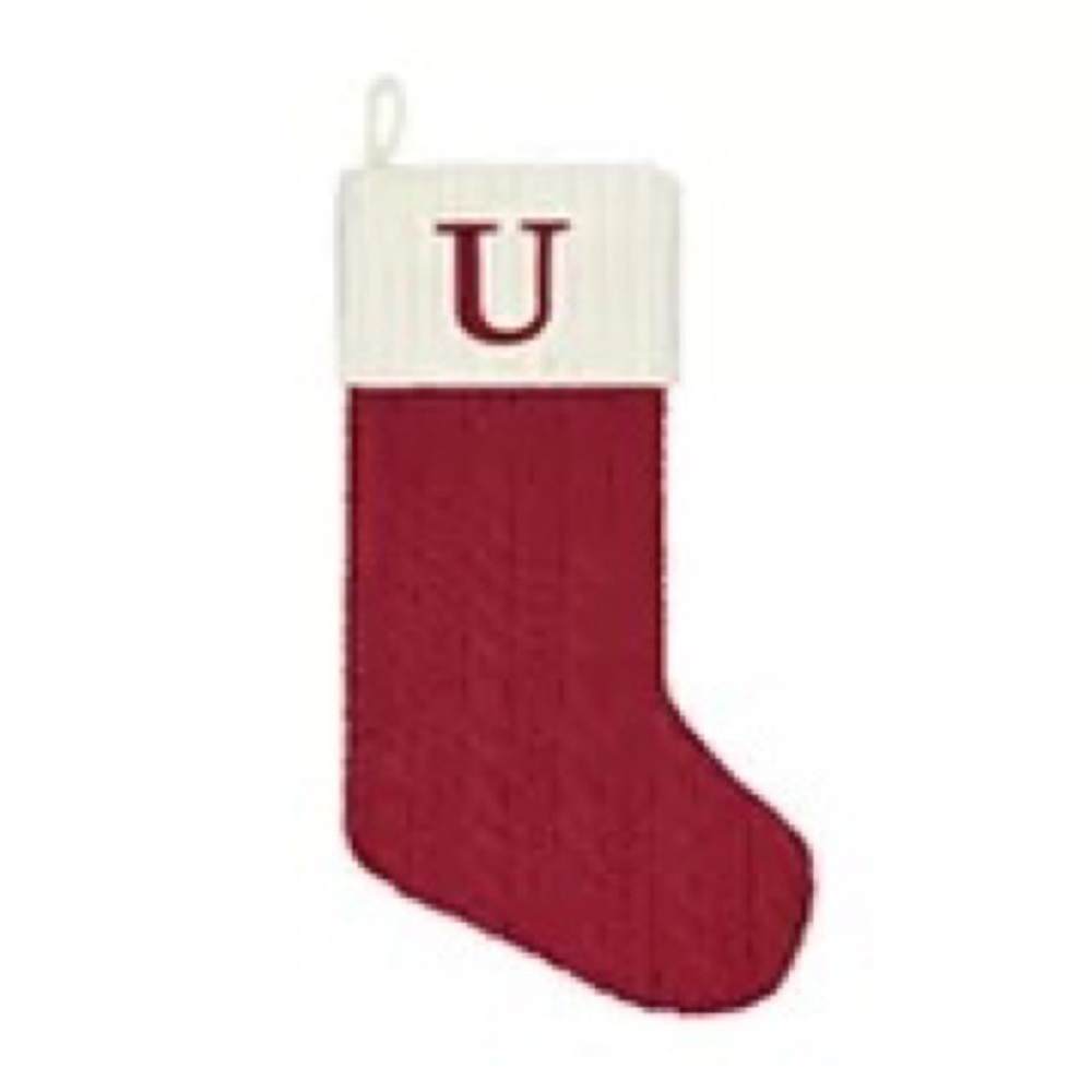 St. Nicholas Monogrammed Stocking “U” initial- PA